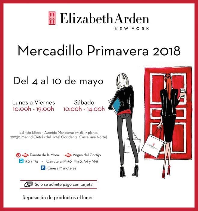 Mercadillo de Primavera de Elizabeth Arden mayo 2018